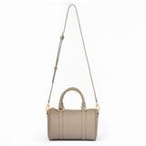 Pre order - Taupe Grained leather  - Mini Boston bag