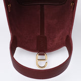 PRE ORDER  - Josette - Versatile Bucket Bag - Grained Cowhide - BURGUNDY