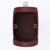 PRE ORDER  - Josette - Versatile Bucket Bag - Grained Cowhide - BURGUNDY