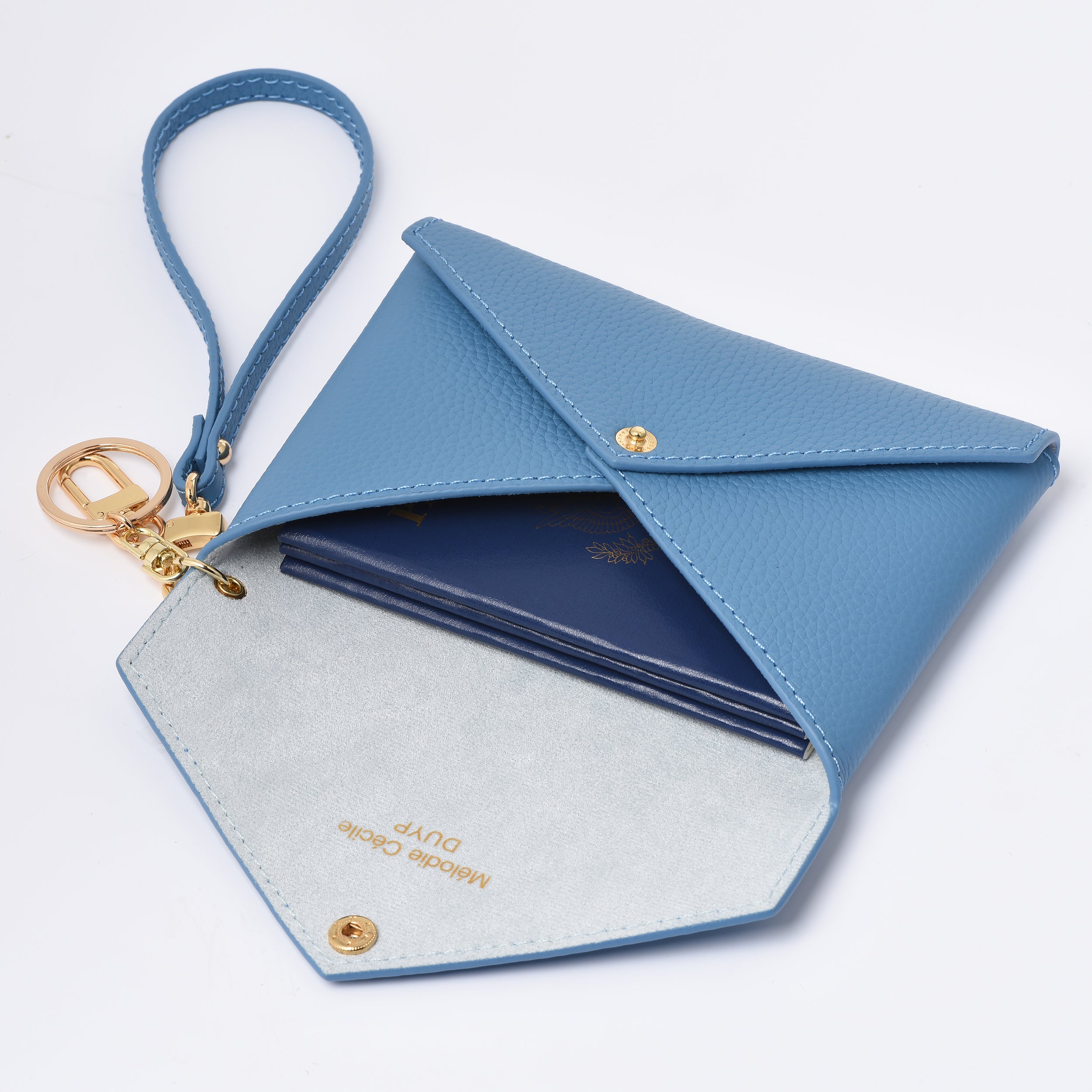 OUTLET Summer Collection Togo Leather Medium Size Envelope - Passport holder Clutch