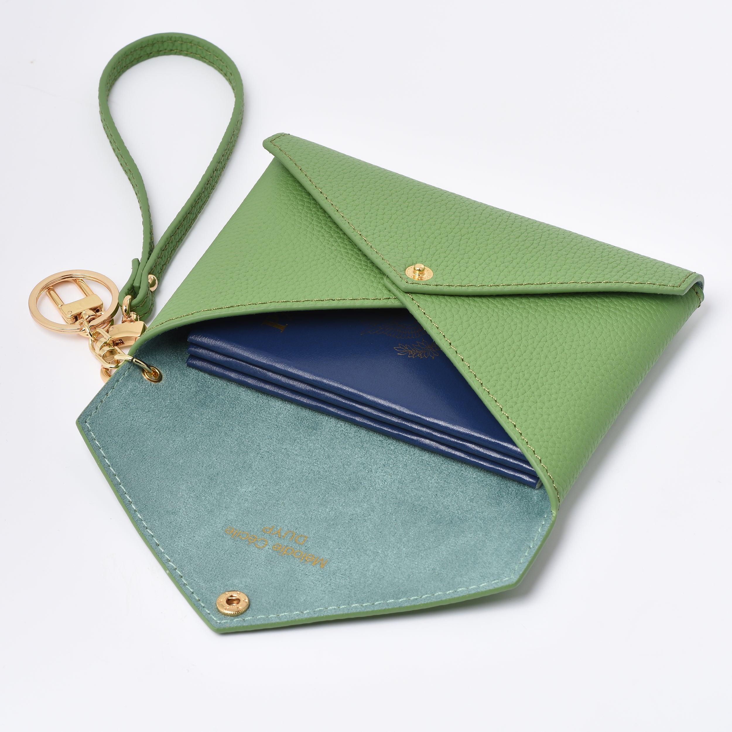 Summer Collection Togo Leather Medium Size Envelope - Passport holder Clutch