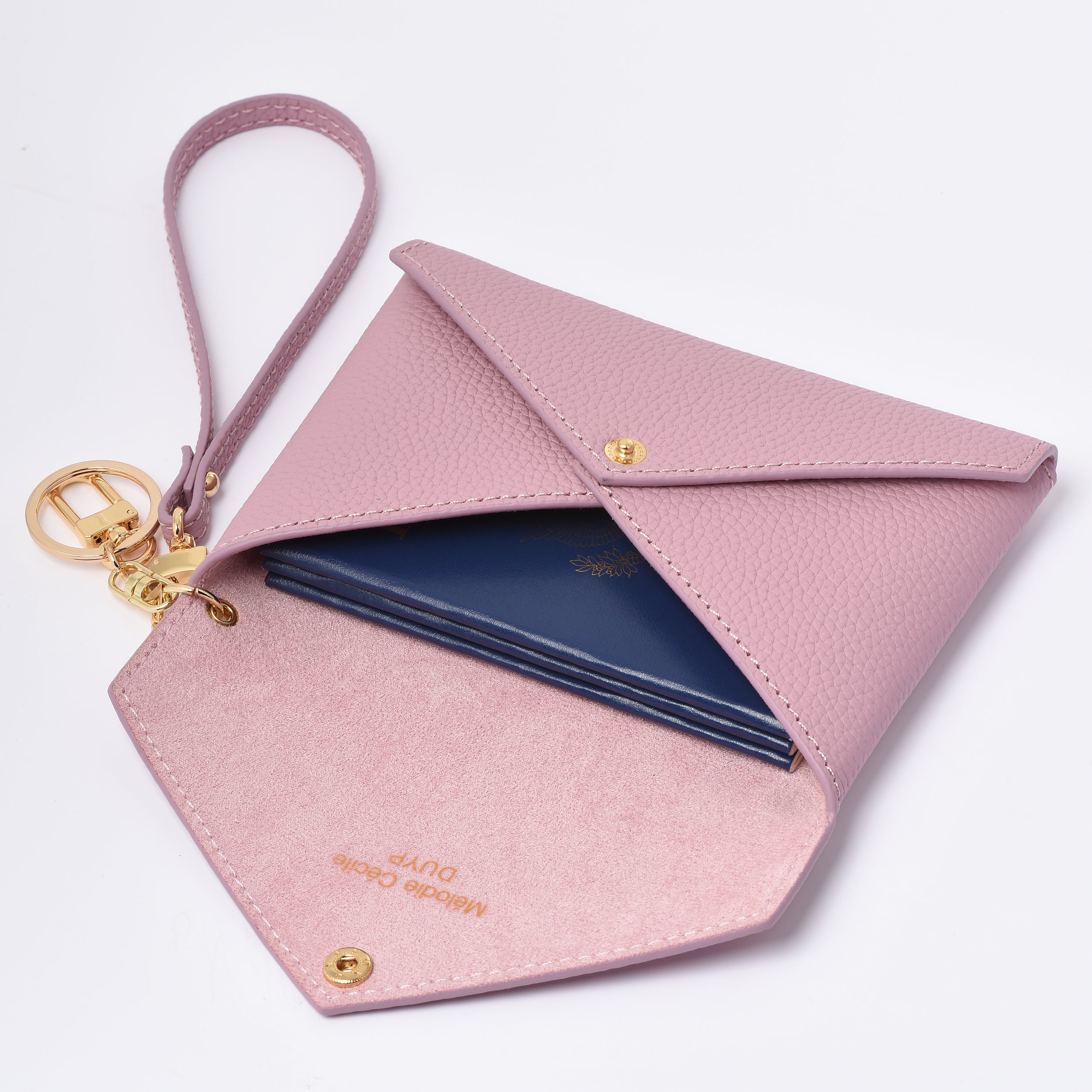 OUTLET Summer Collection Togo Leather Medium Size Envelope - Passport holder Clutch