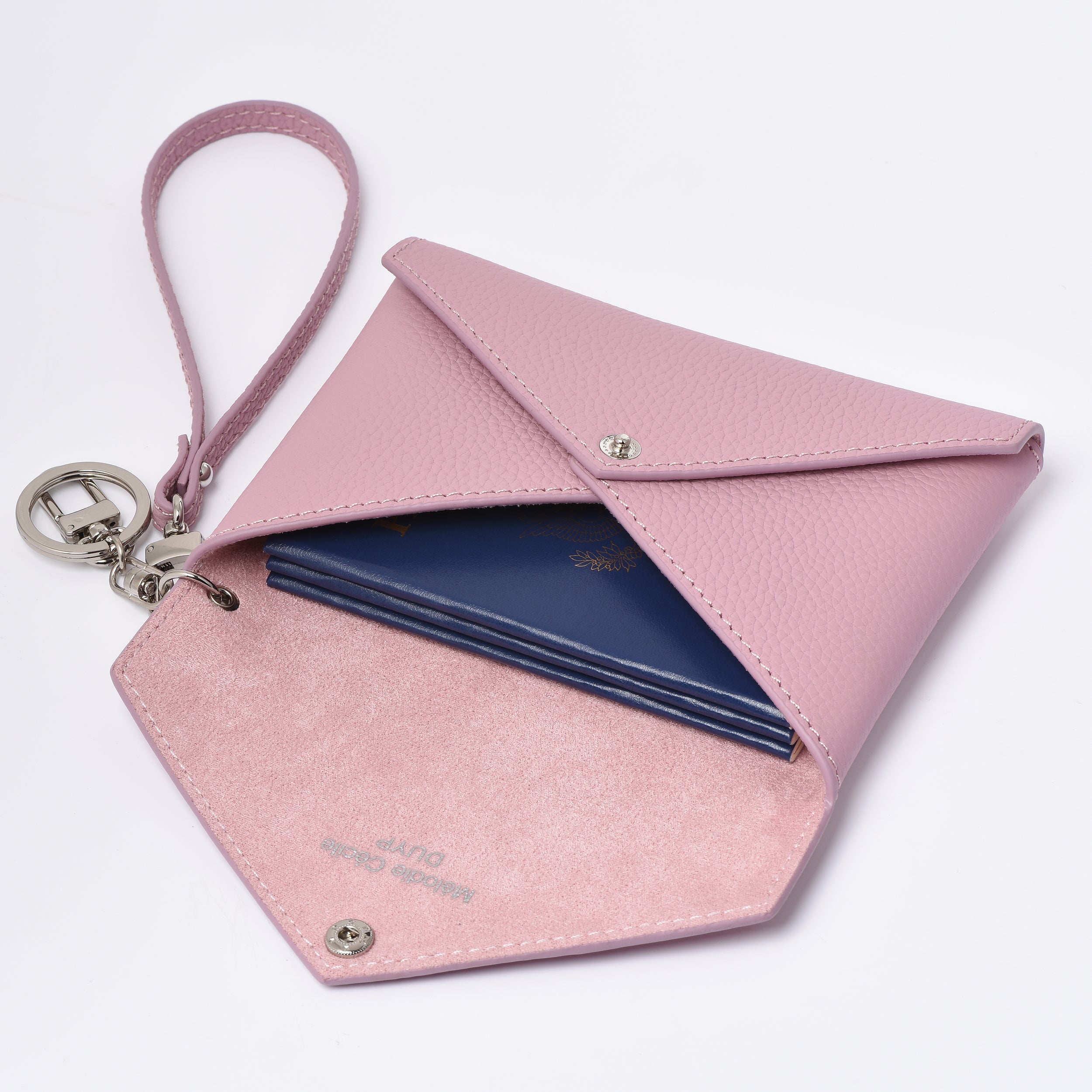 OUTLET Summer Collection Togo Leather Medium Size Envelope - Passport holder Clutch