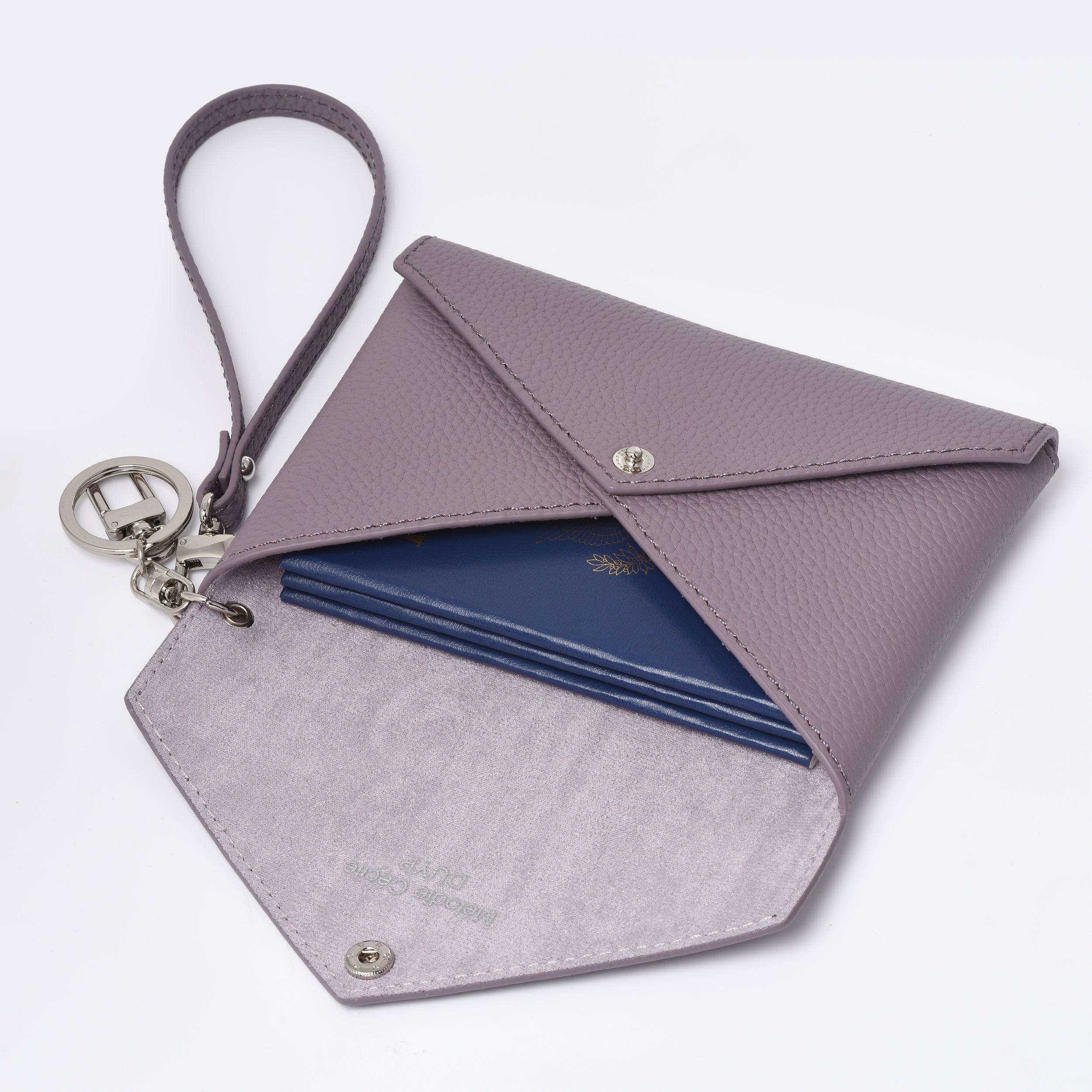 OUTLET Summer Collection Togo Leather Medium Size Envelope - Passport holder Clutch