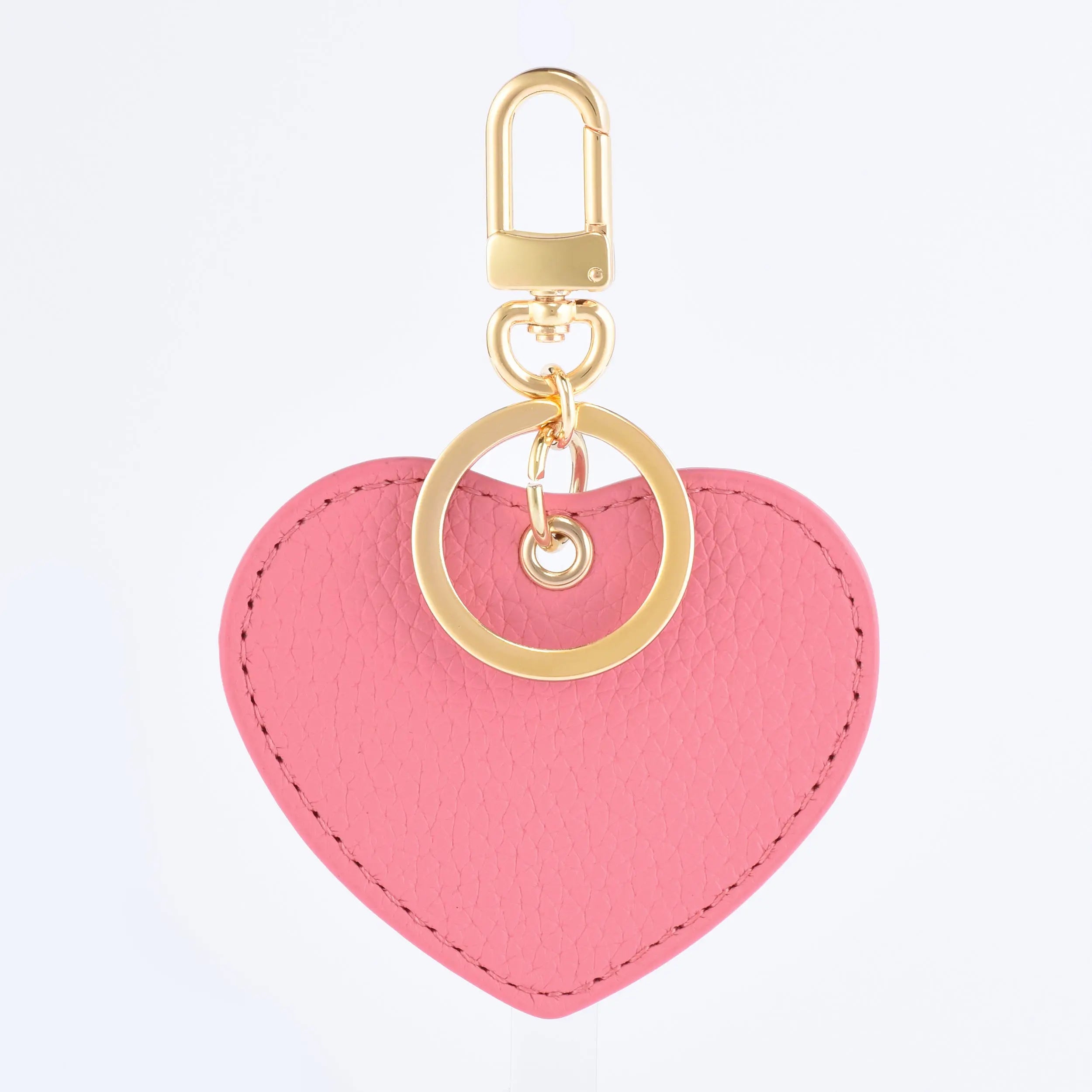 Heart Bag Charm - Togo Leather Keyring dressupyourpurse