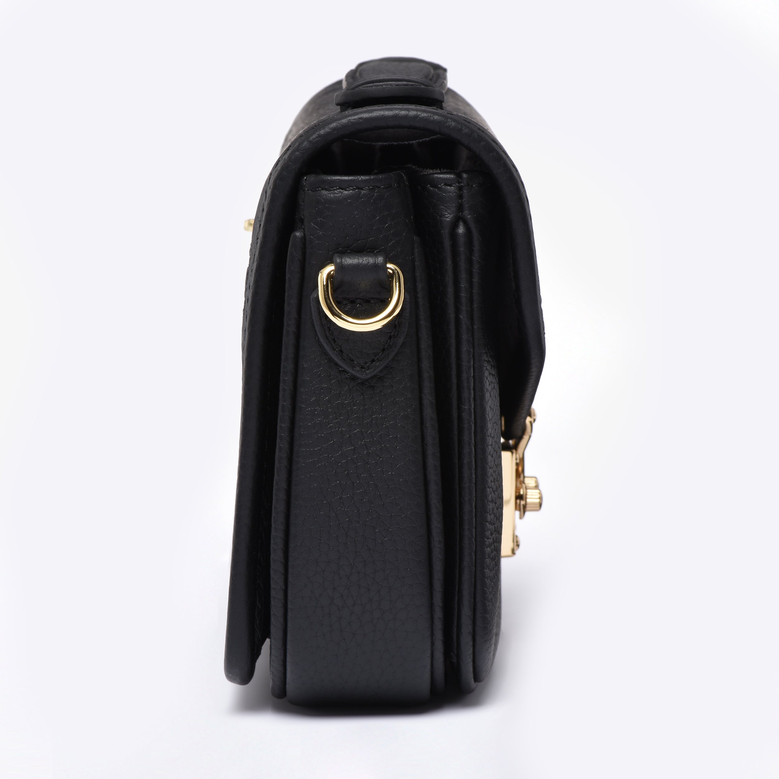 PRE ORDER Black Togo Leather - "Le Petit Paris15" Crossbody bag