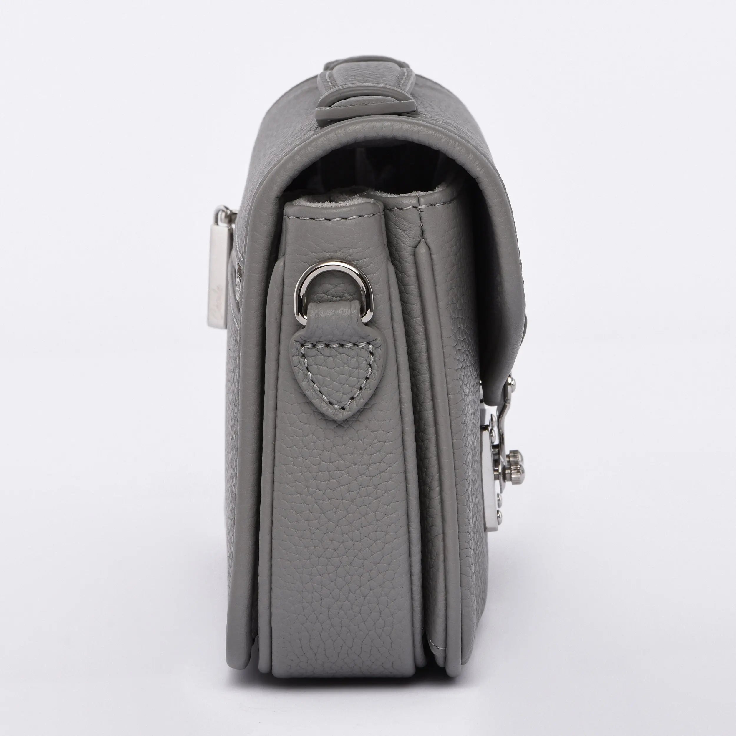 Elegant Crossbody Bag - PETIT PARIS 15 in Pearl Grey