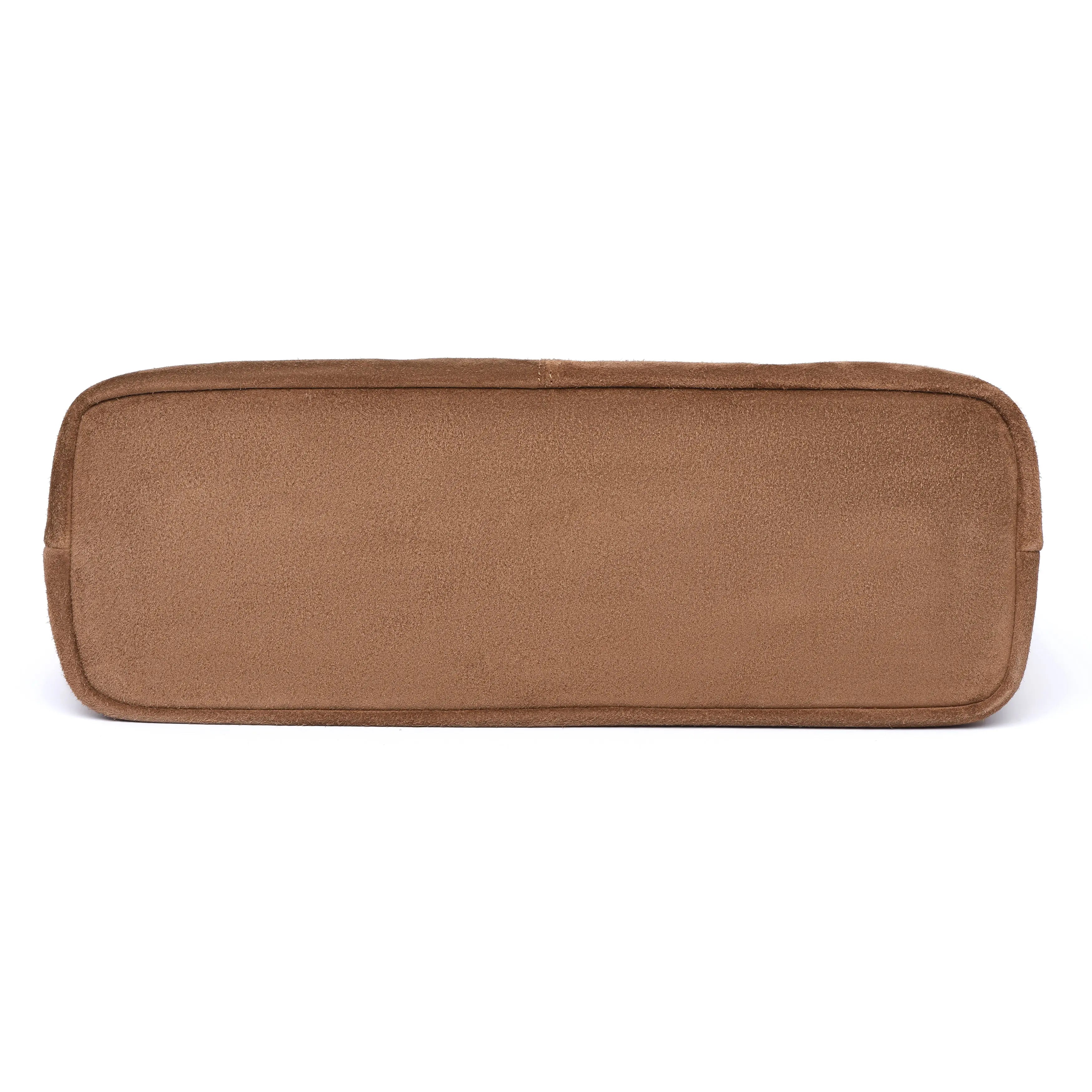 Pre Order - The Slouch Bag - Calf Suede Leather - Mocha dressupyourpurse