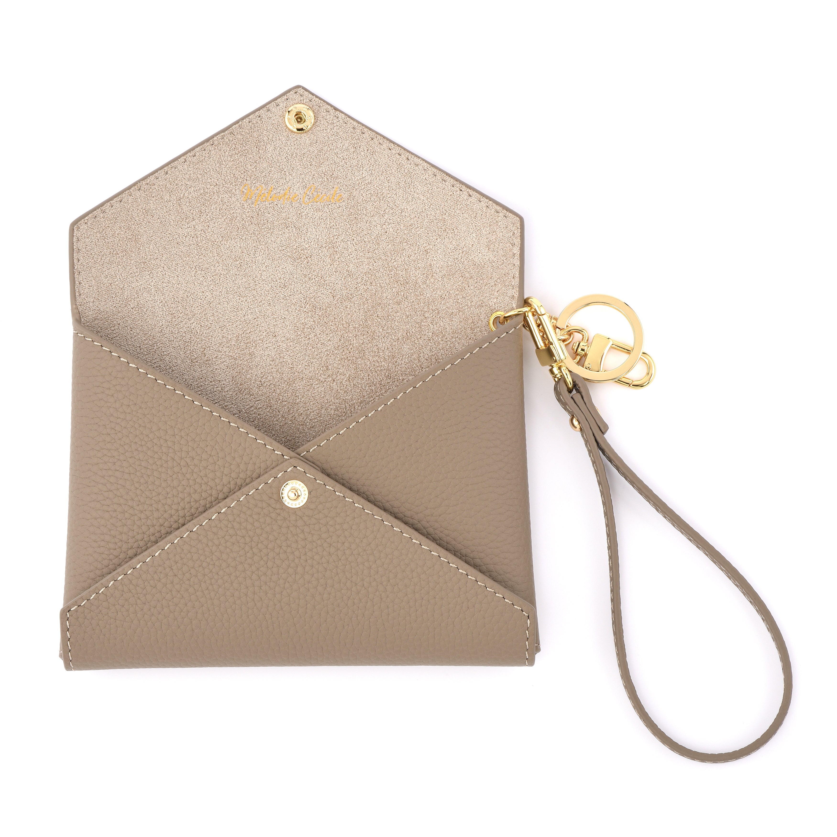 Togo Leather Medium Size Envelope - Passport holder Clutch