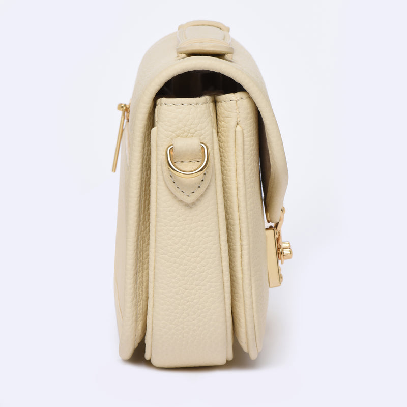 PRE ORDER Buttercream Togo Leather - "Le Petit Paris15" Crossbody bag
