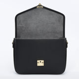 PRE ORDER Black Togo and Vachetta Leather - "Paris15" Satchel Crossbody bag