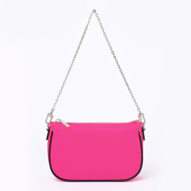 The "URBAN POCHETTE" Nylon and leather Pouch - 3 colors