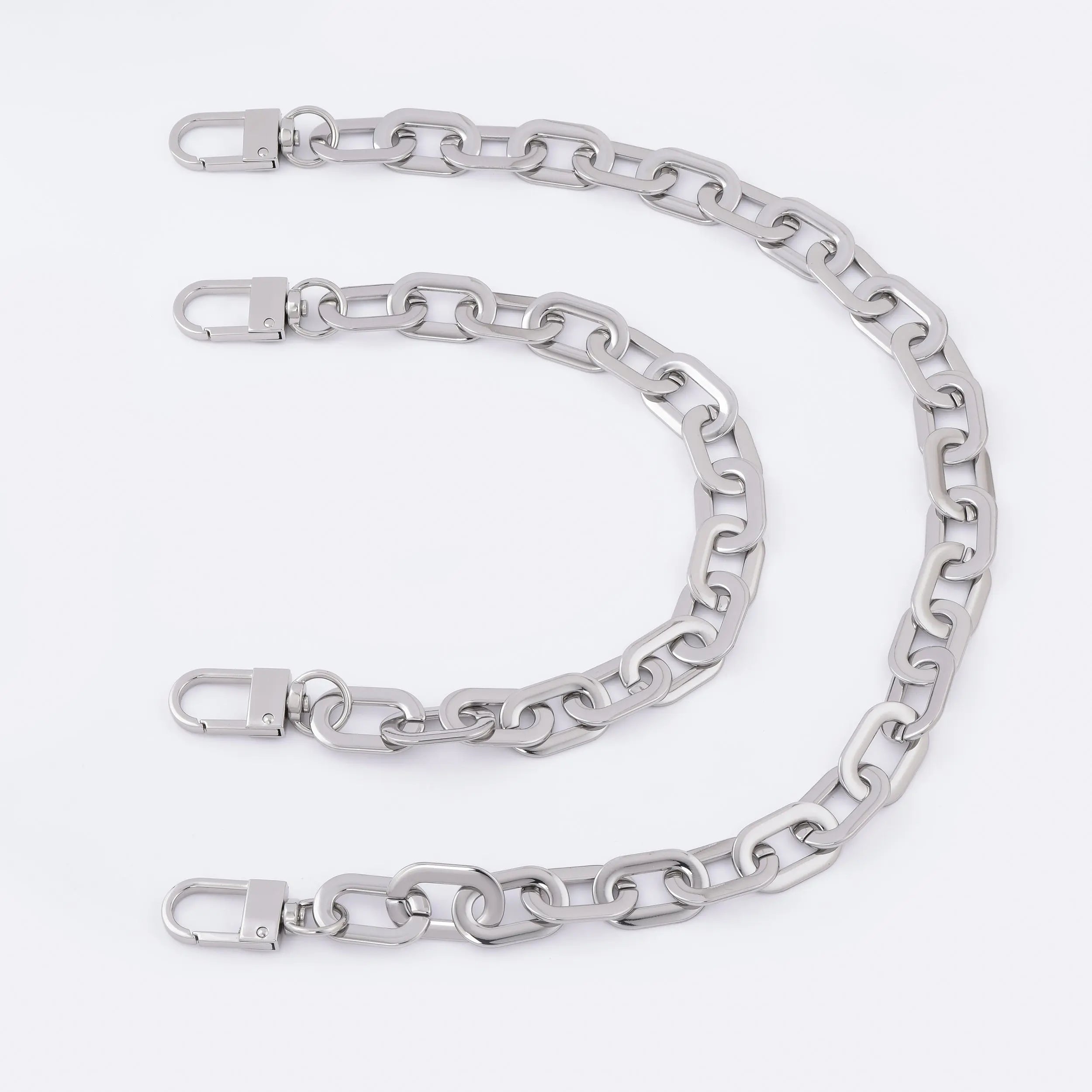 Flat Chunky Decorative Chain - Silver / Gold dressupyourpurse