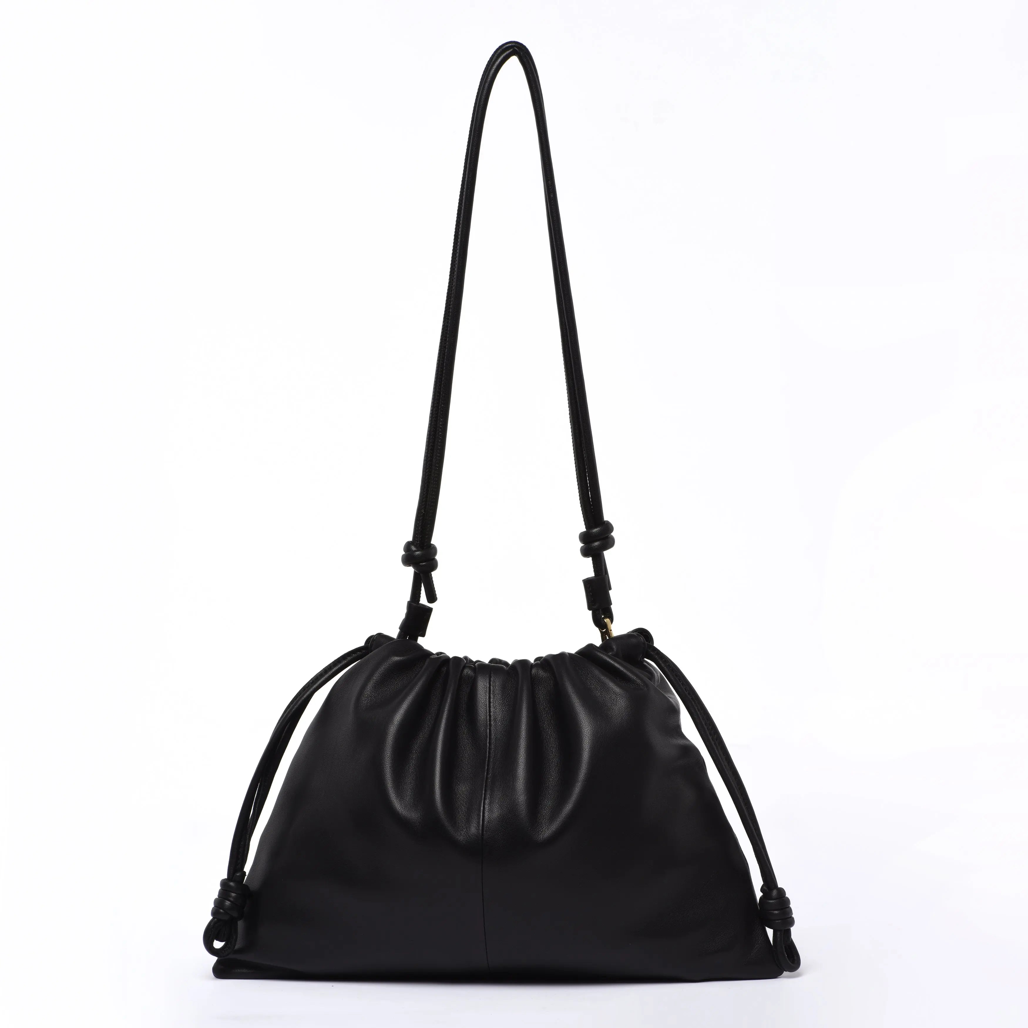 HCC X DUYP - "On The Go" – Soft Lambskin Shoulder Bag - Black dressupyourpurse