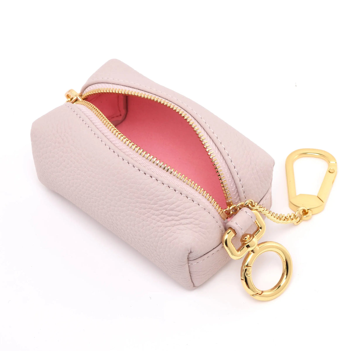 The Key Cube - Togo Leather Versatile Pouch with hook dressupyourpurse