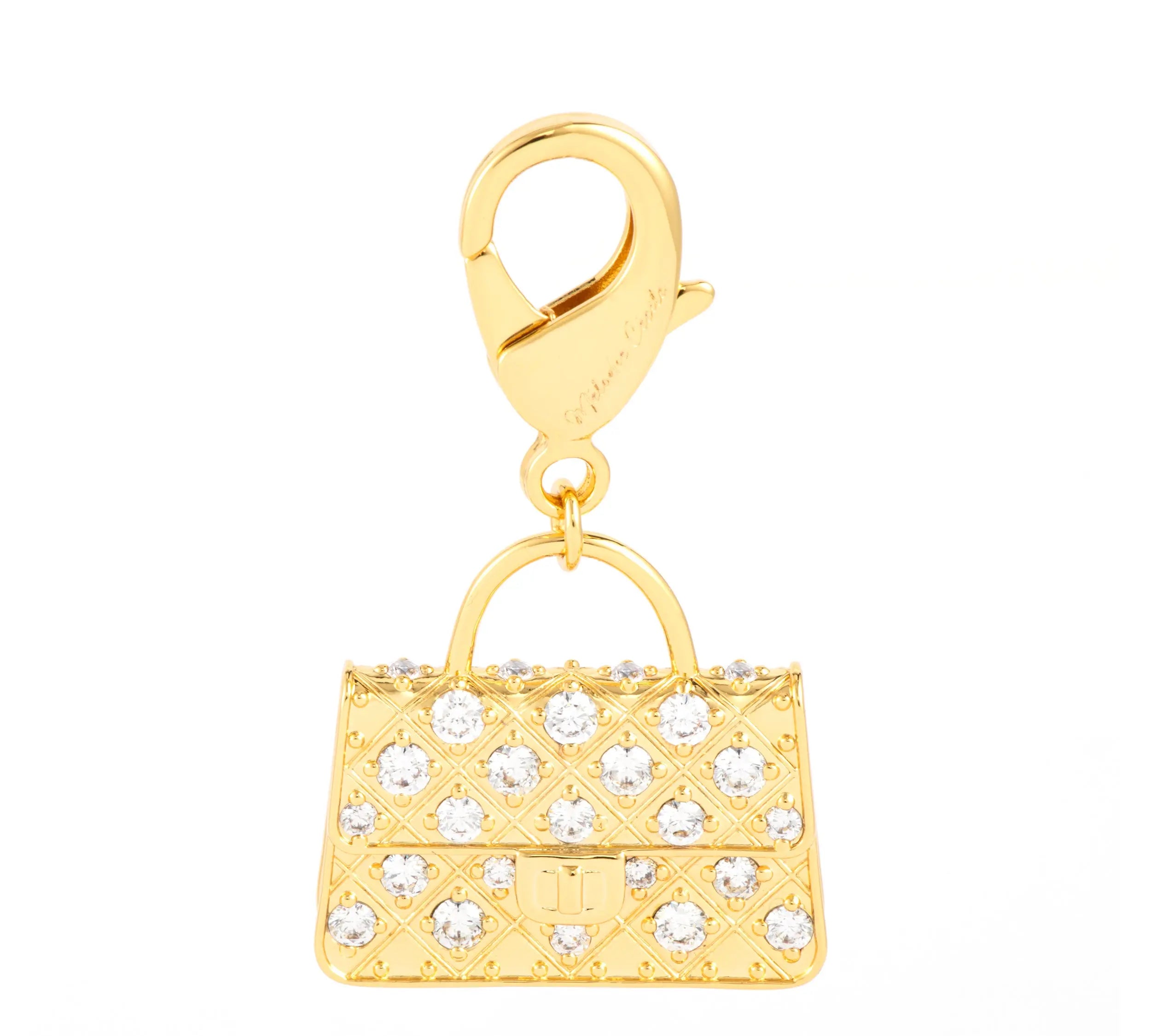 Yinghua Charm | 18K Gold-Plated Brass & A5 Zircon by Mélodie Cécile