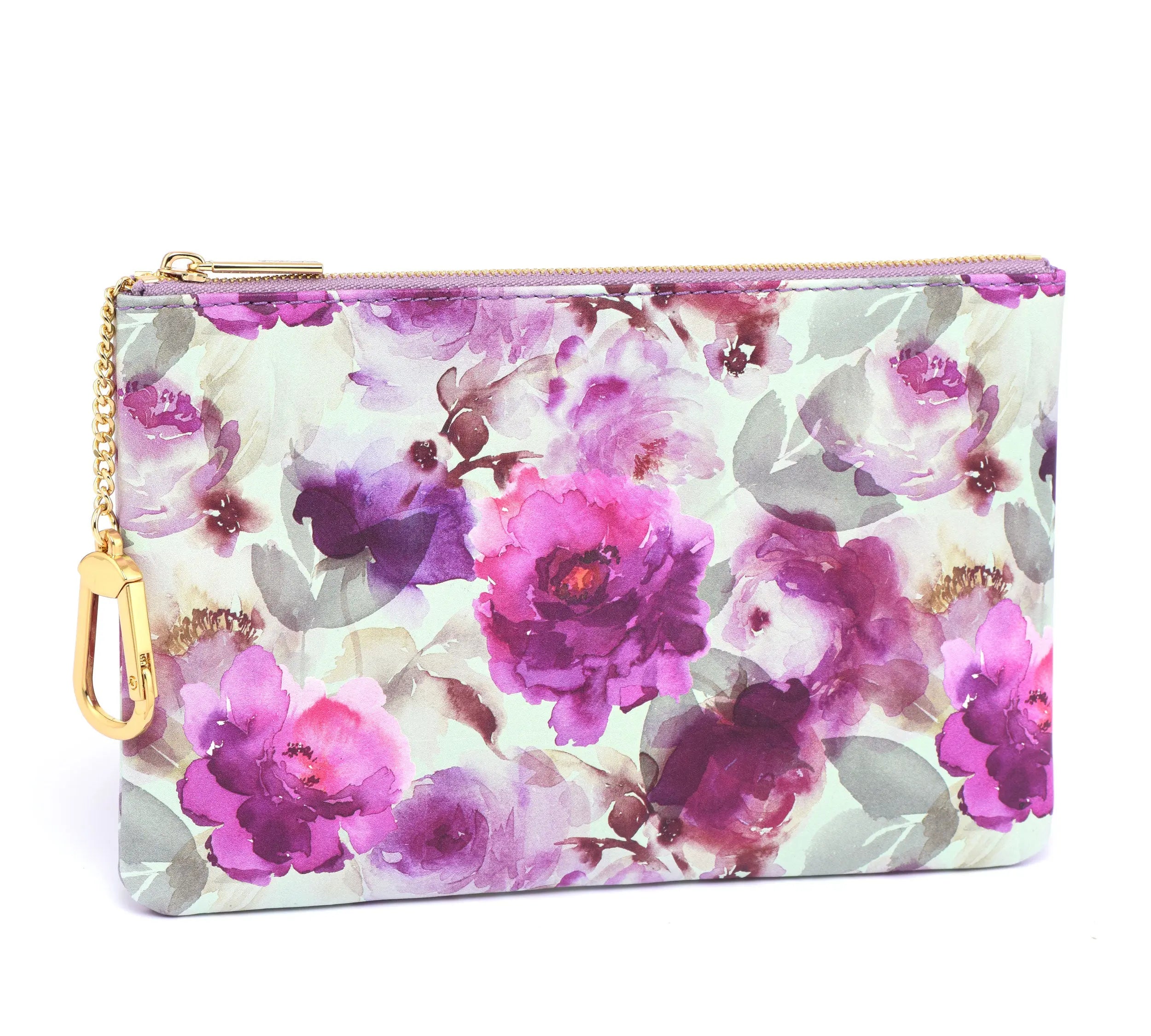 PEONIE COLLECTION - THE "M" CASE with key hook - Purple dressupyourpurse