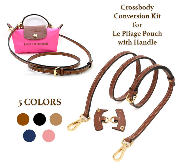 O Case / Small Pouch Crossbody Conversion Kit Includes Pouch Converter Ring  Bag Strap BAGS NOT Included 