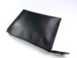 Leather Toiletry Pouch 26 - Black