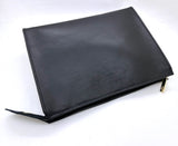 Leather Toiletry Pouch 26 - Black