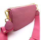 HCC X DUYP - Medium pochette - Petal Pink Grained Leather