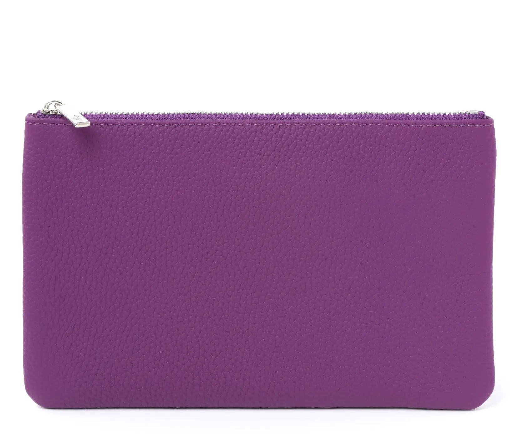 The "M" Case - Togo Leather Zipped Pouch dressupyourpurse