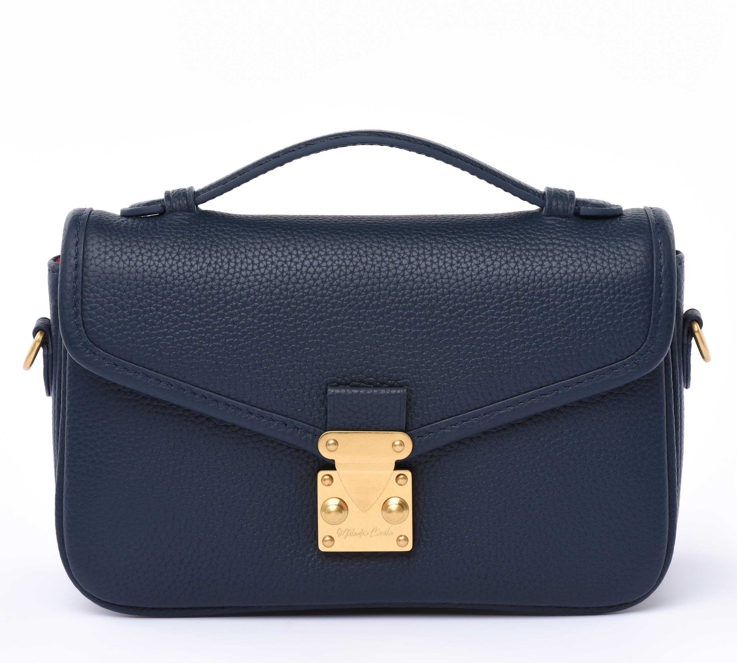 Navy Togo Leather - "Le Petit Paris15" Crossbody bag