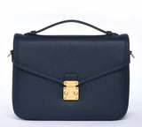 PRE ORDER "Navy" Togo Leather - "Paris15" Satchel Crossbody bag