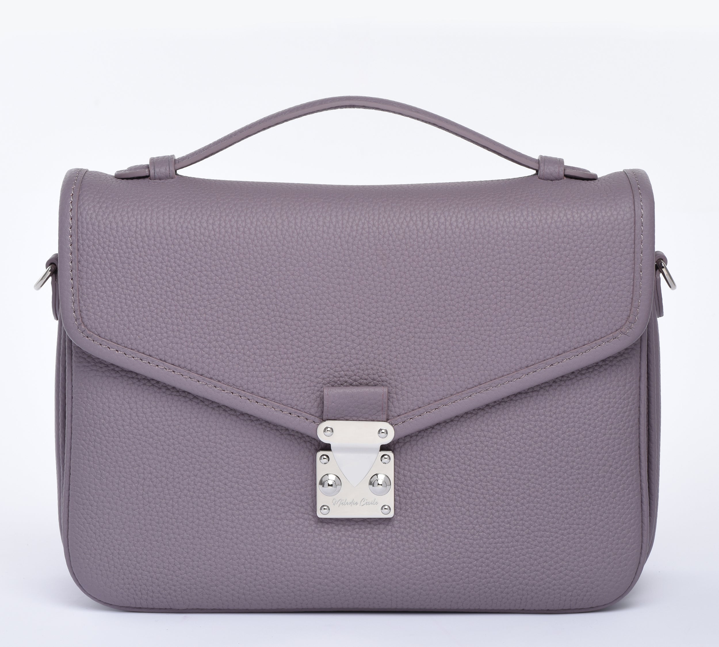 Coach hotsell Purse EXTERIOR-silver/grey purse. INTERIOR-Lavender