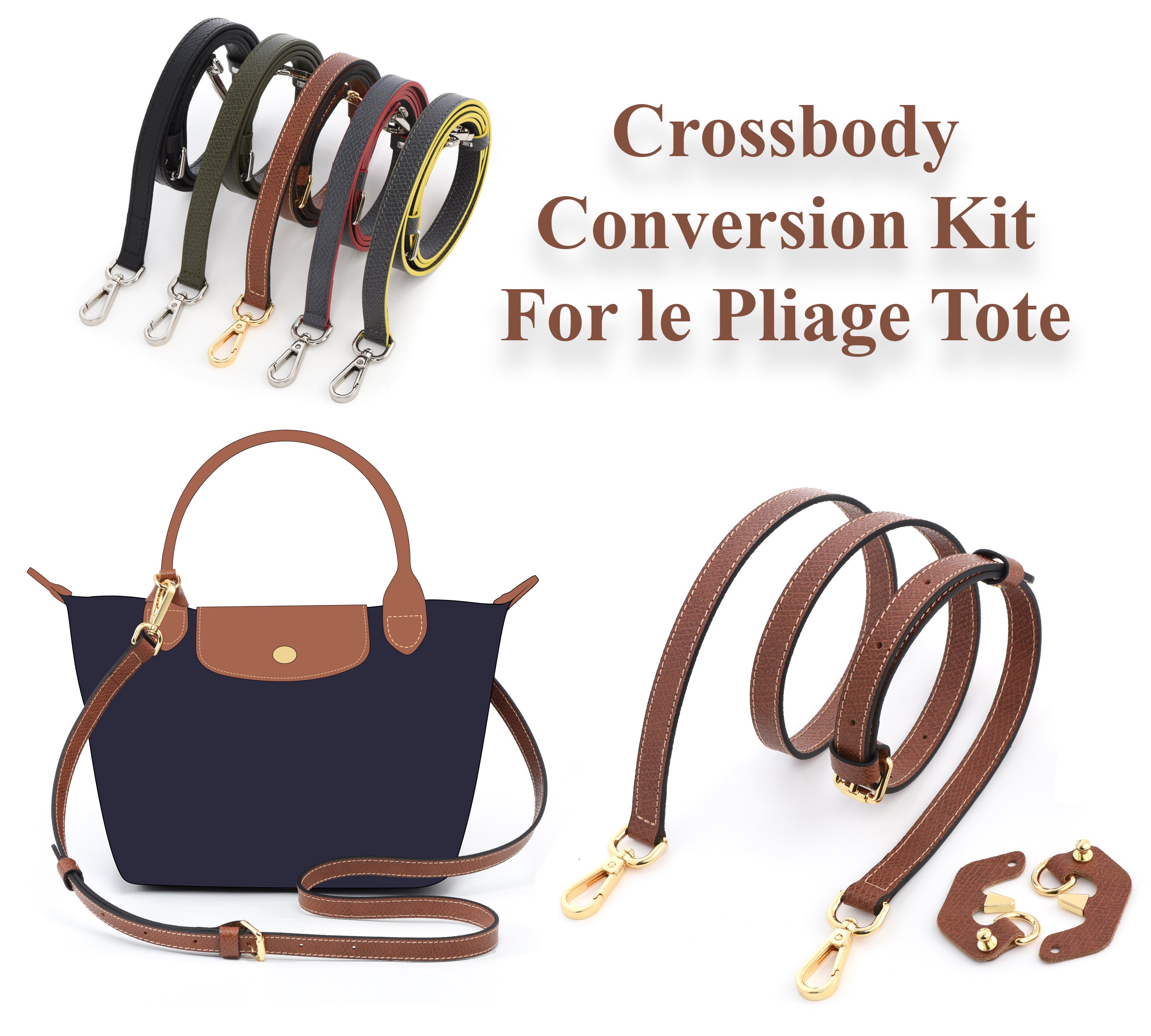 Crossbody Conversion Kit for Longchamp Le Pliage TOTE