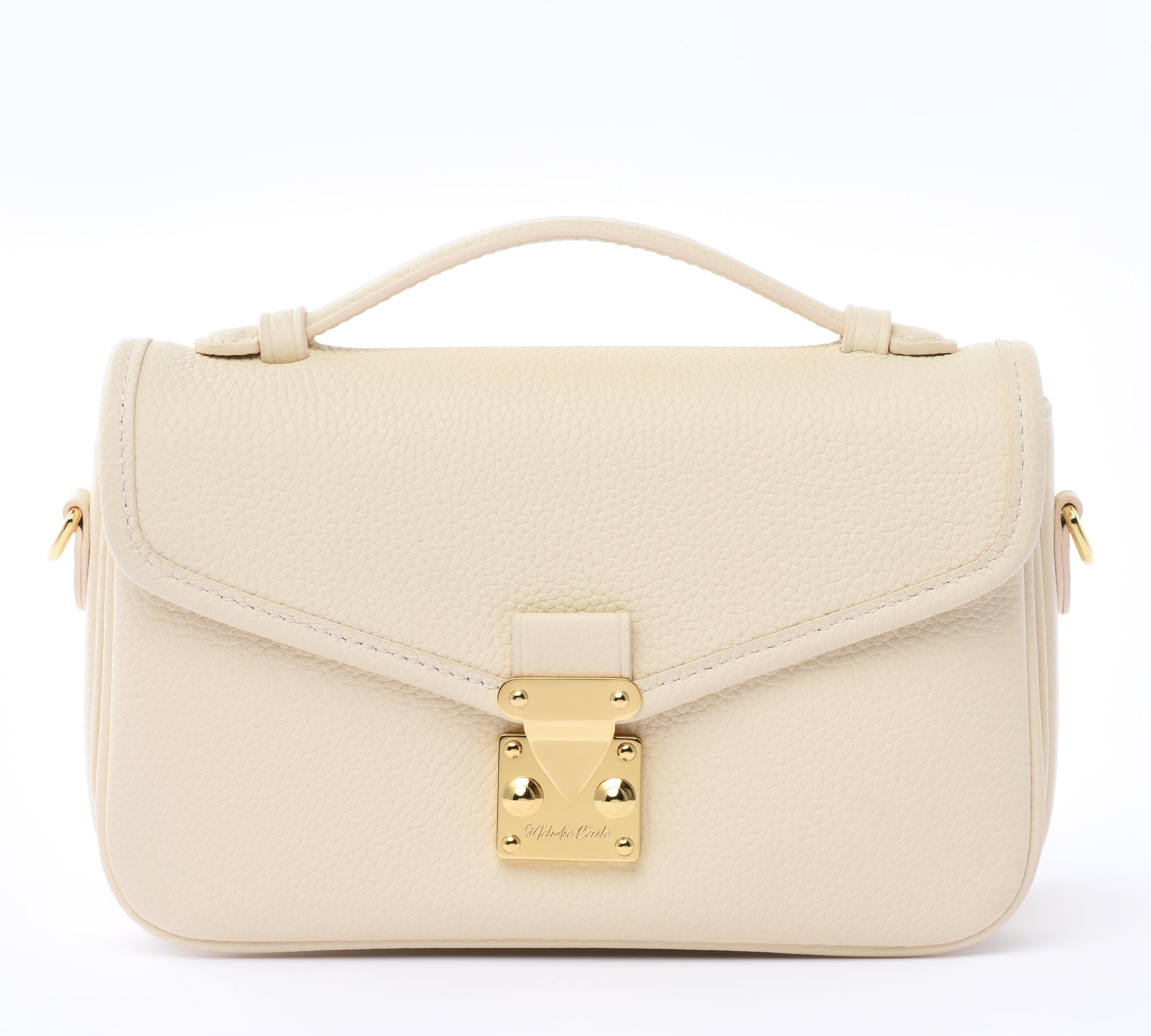 Buttercream Togo Leather - "Le Petit Paris15" Crossbody bag