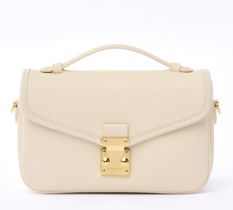 PRE ORDER Buttercream Togo Leather - "Le Petit Paris15" Crossbody bag