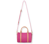 PRE ORDER Brilliant Pink Togo and Vachetta Leather - Mini Boston bag