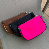 The "URBAN POCHETTE" Nylon and leather Pouch - 3 colors