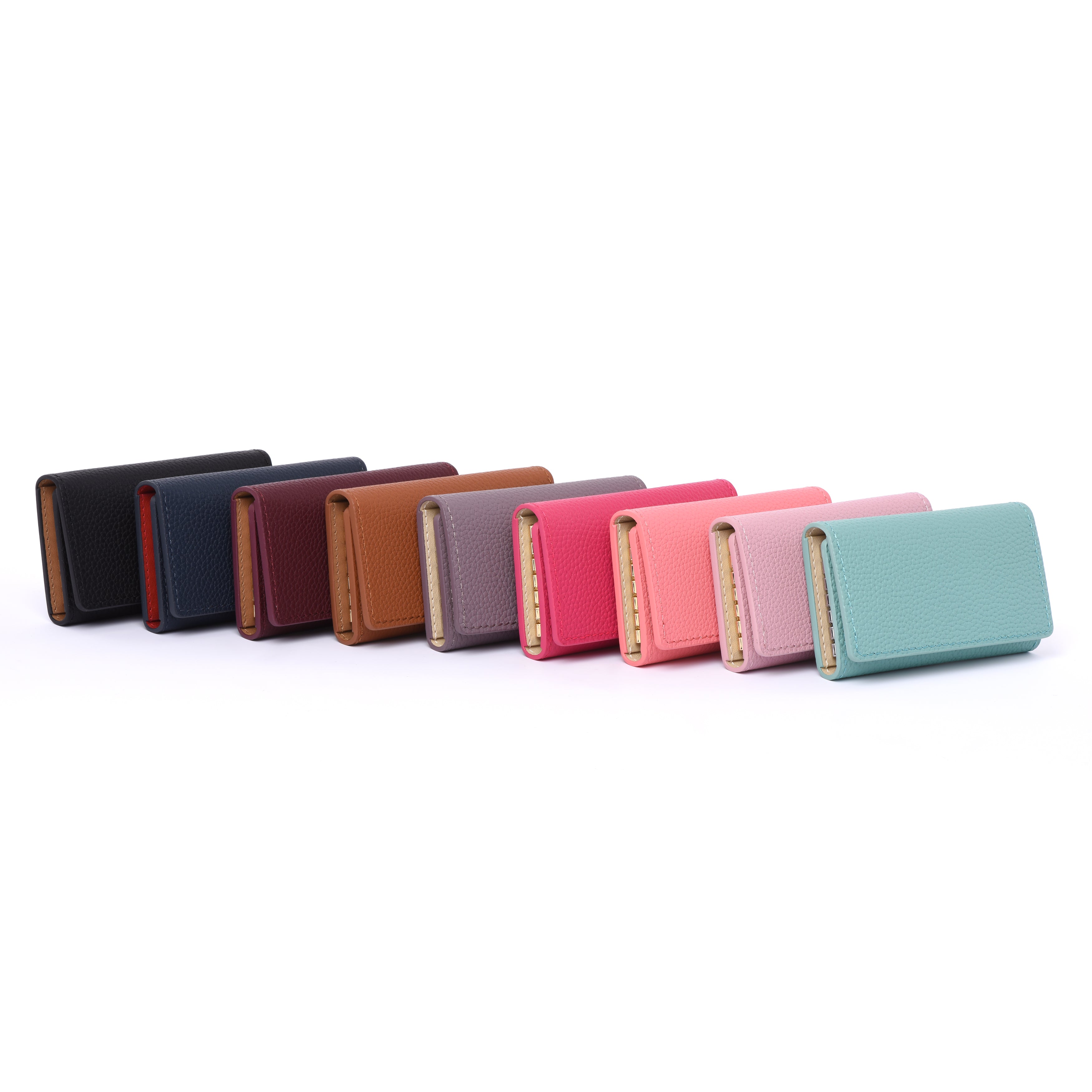 Togo Leather Key Case - 9 COLORS