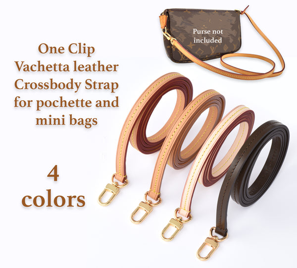 ONE CLIP Shoulder / Crossbody strap For Pochette Accessoires and more - 3 colors