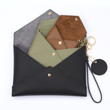 (Pre-order) Togo Leather - Envelope trio - Clutch Set - BLACK - OLIVE - KHAKI