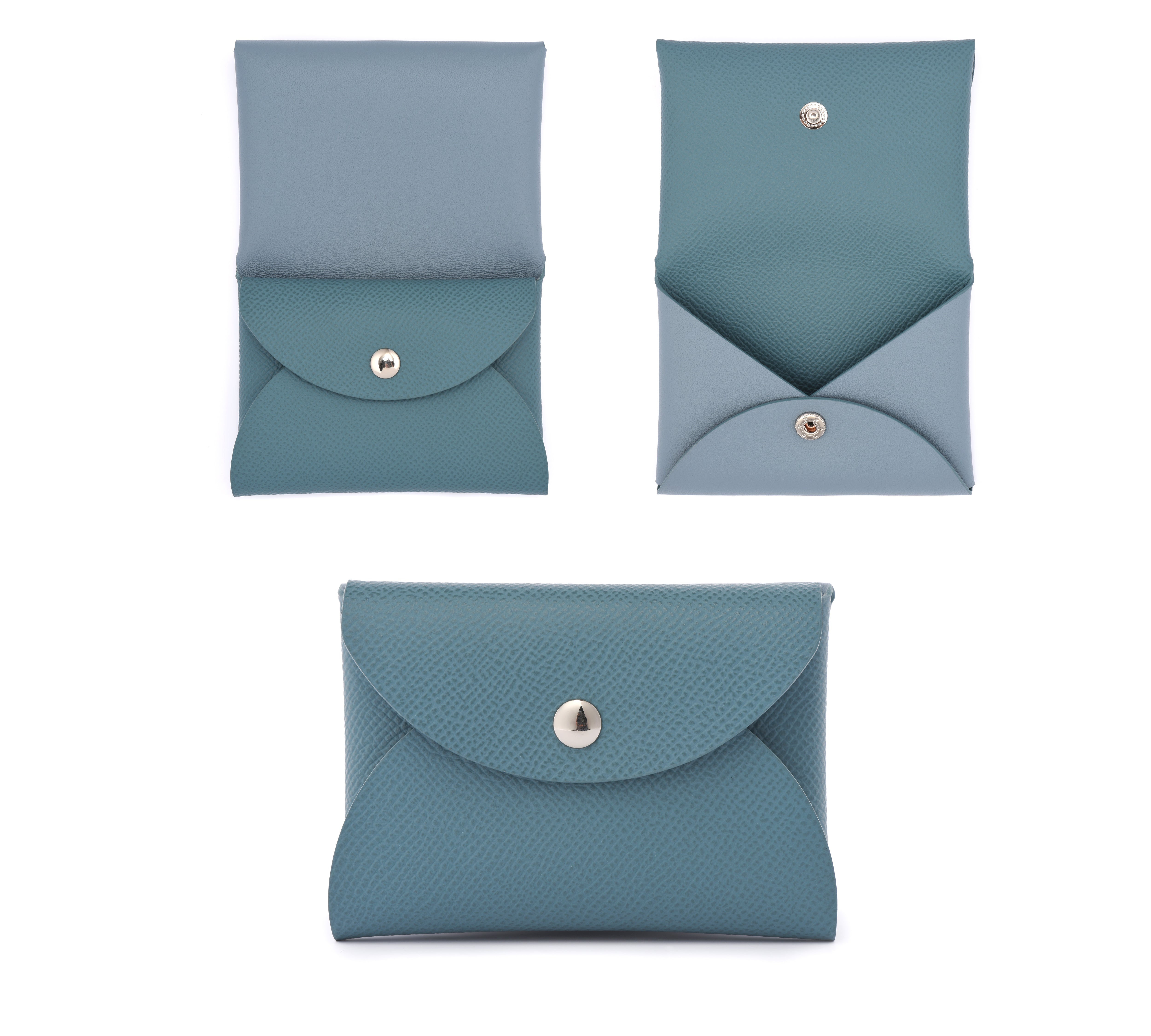 "CORSICA TRIU" LEATHER CARD HOLDER COMPACT WALLET - 7 COLORS