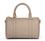 Pre order - Taupe Grained leather  - Mini Boston bag