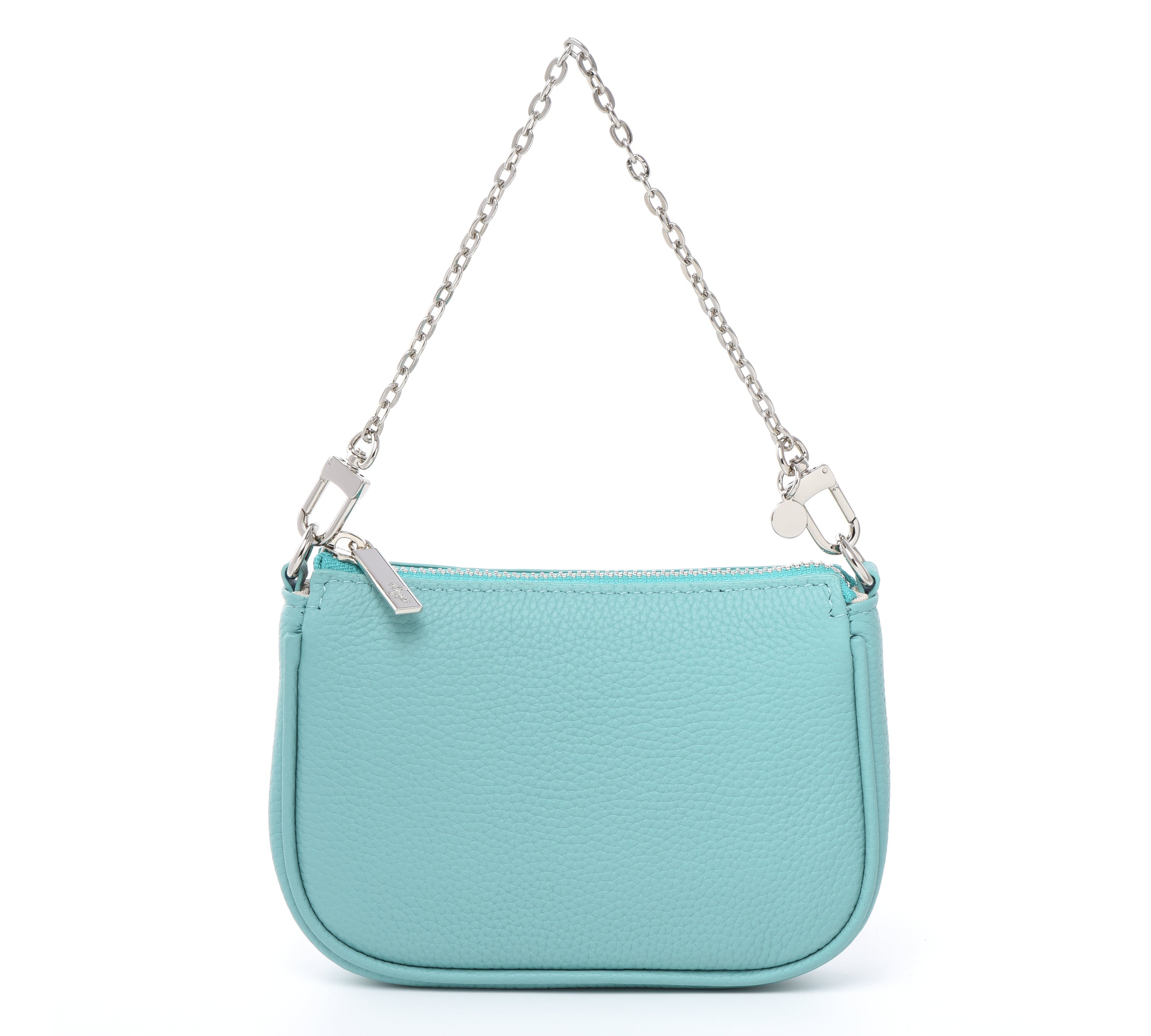 HCC X DUYP - Mini pochette -  Tiffany Blue Grained Leather