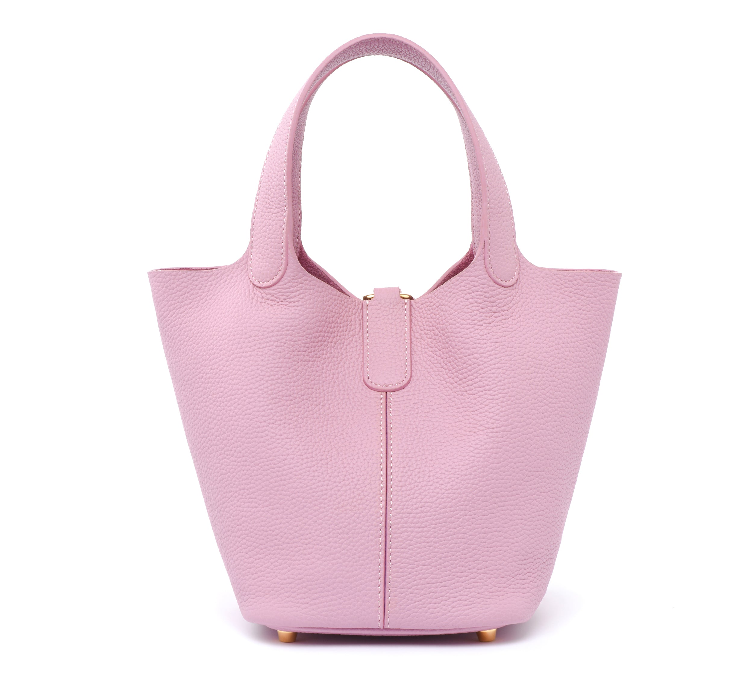 Josette - Versatile Bucket Bag - Grained Cowhide - CREAMY PINK