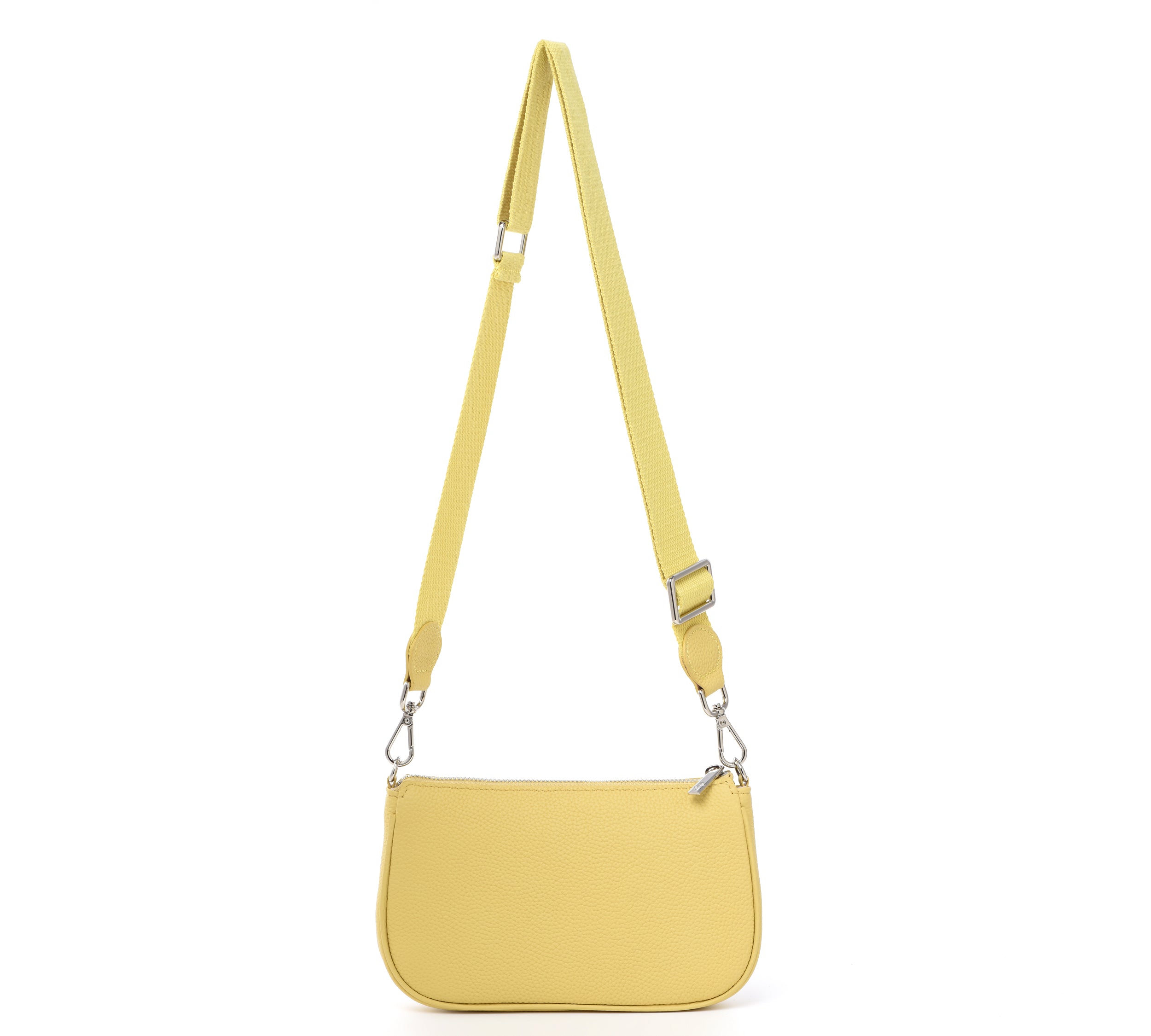 HCC X DUYP - Medium pochette - Daisy Yellow Grained Leather