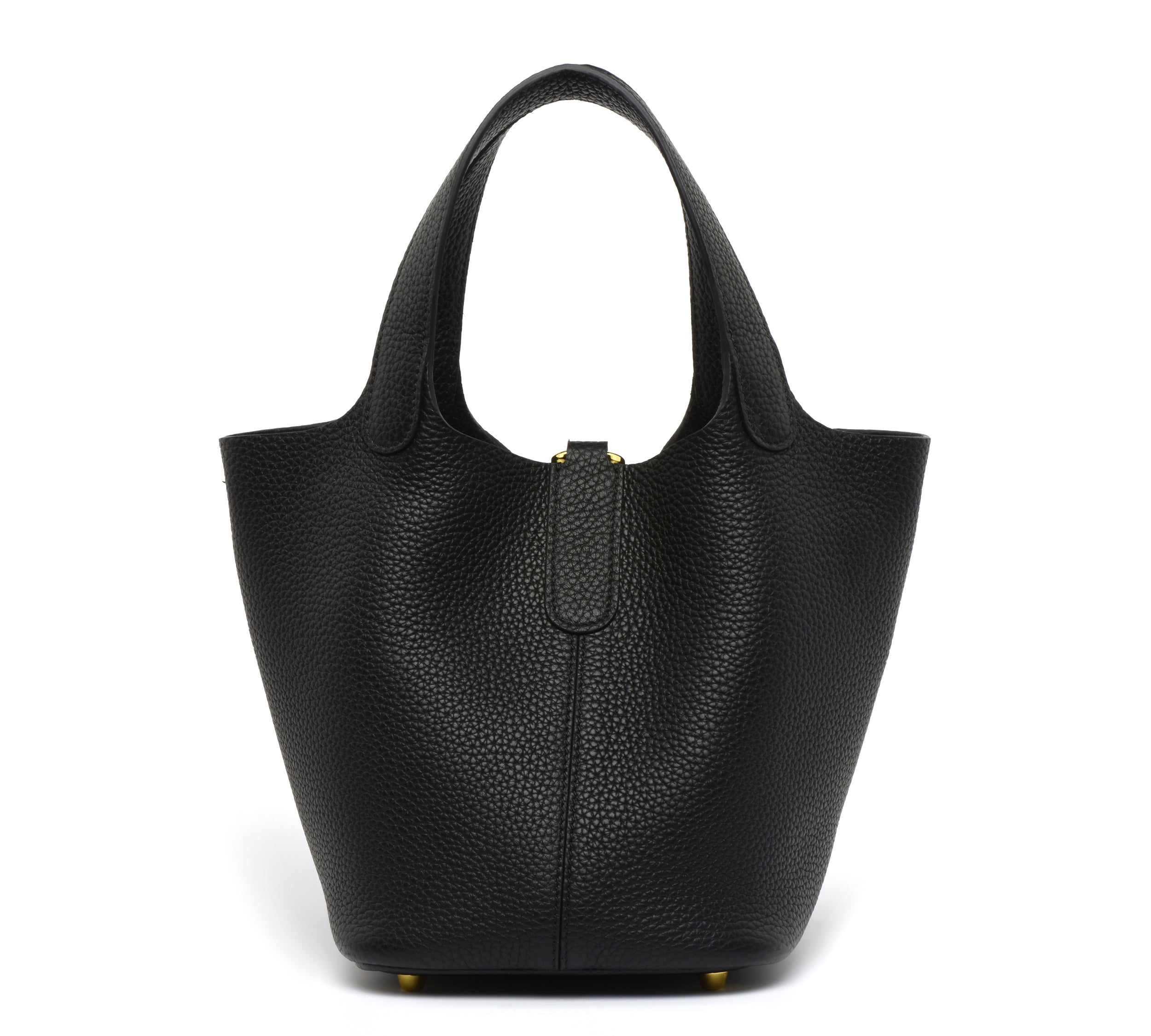 Josette - Versatile Bucket Bag - Grained Cowhide - Black