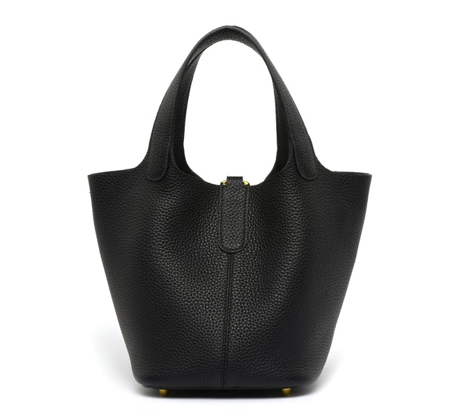 PRE ORDER  - Josette - Versatile Bucket Bag - Grained Cowhide - Black