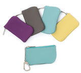 Togo Leather Key pouch - 4 Colors - Silver Hardware