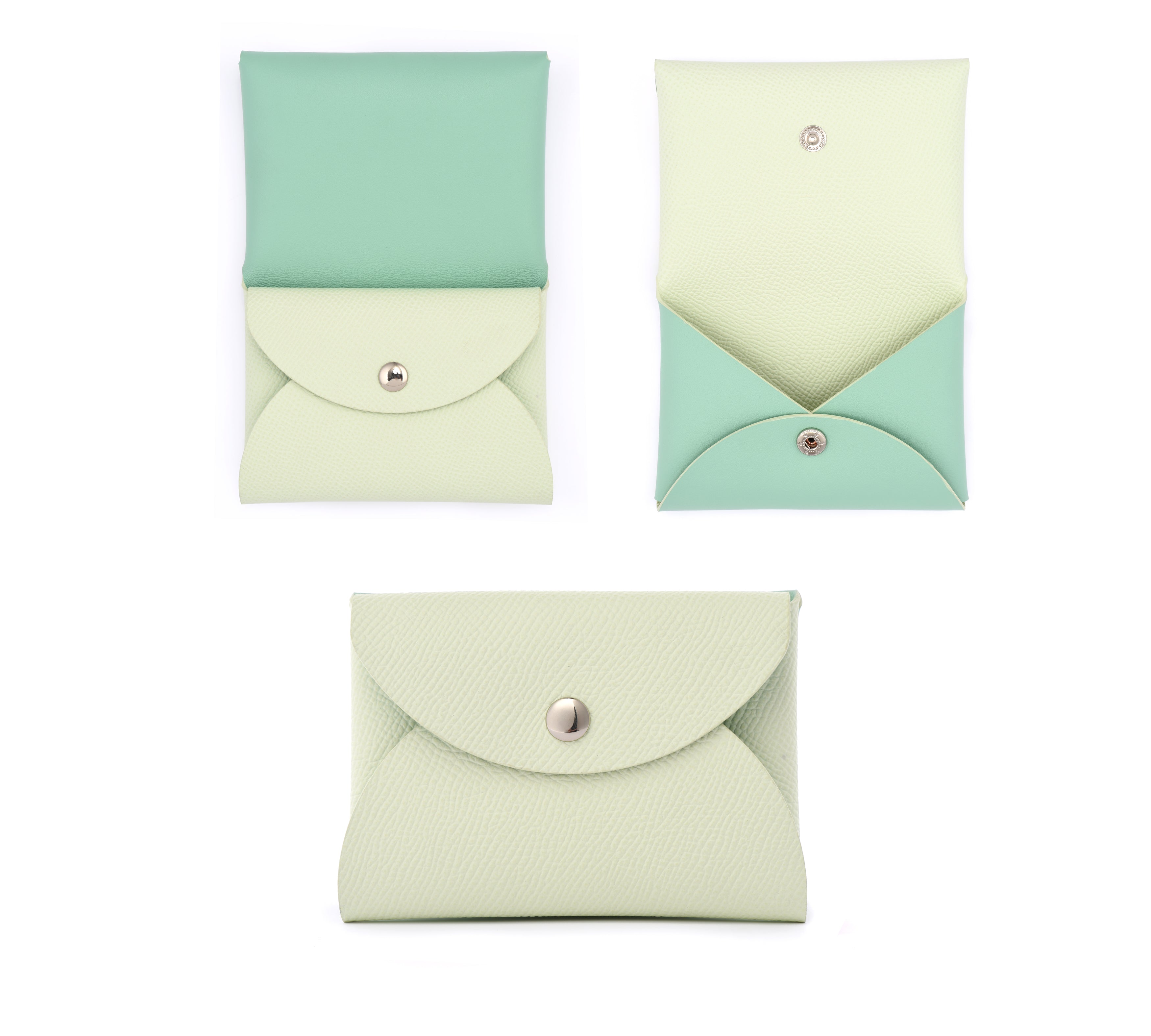 "CORSICA TRIU" LEATHER CARD HOLDER COMPACT WALLET - 7 COLORS