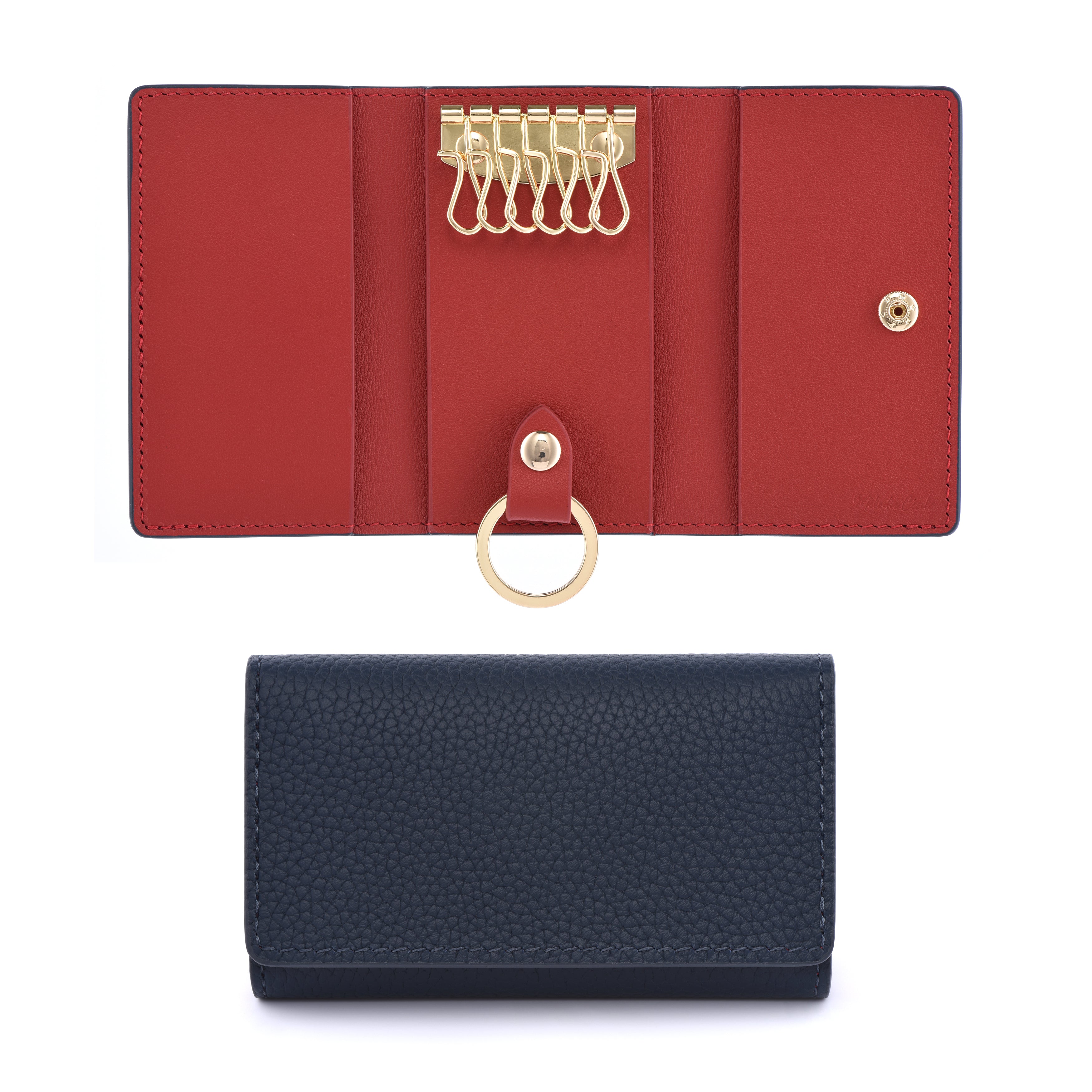 Togo Leather Key Case - 9 COLORS