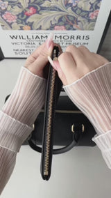 Limited edition Hot Pink Glazing Black Togo and Vachetta Leather - Mini Boston bag