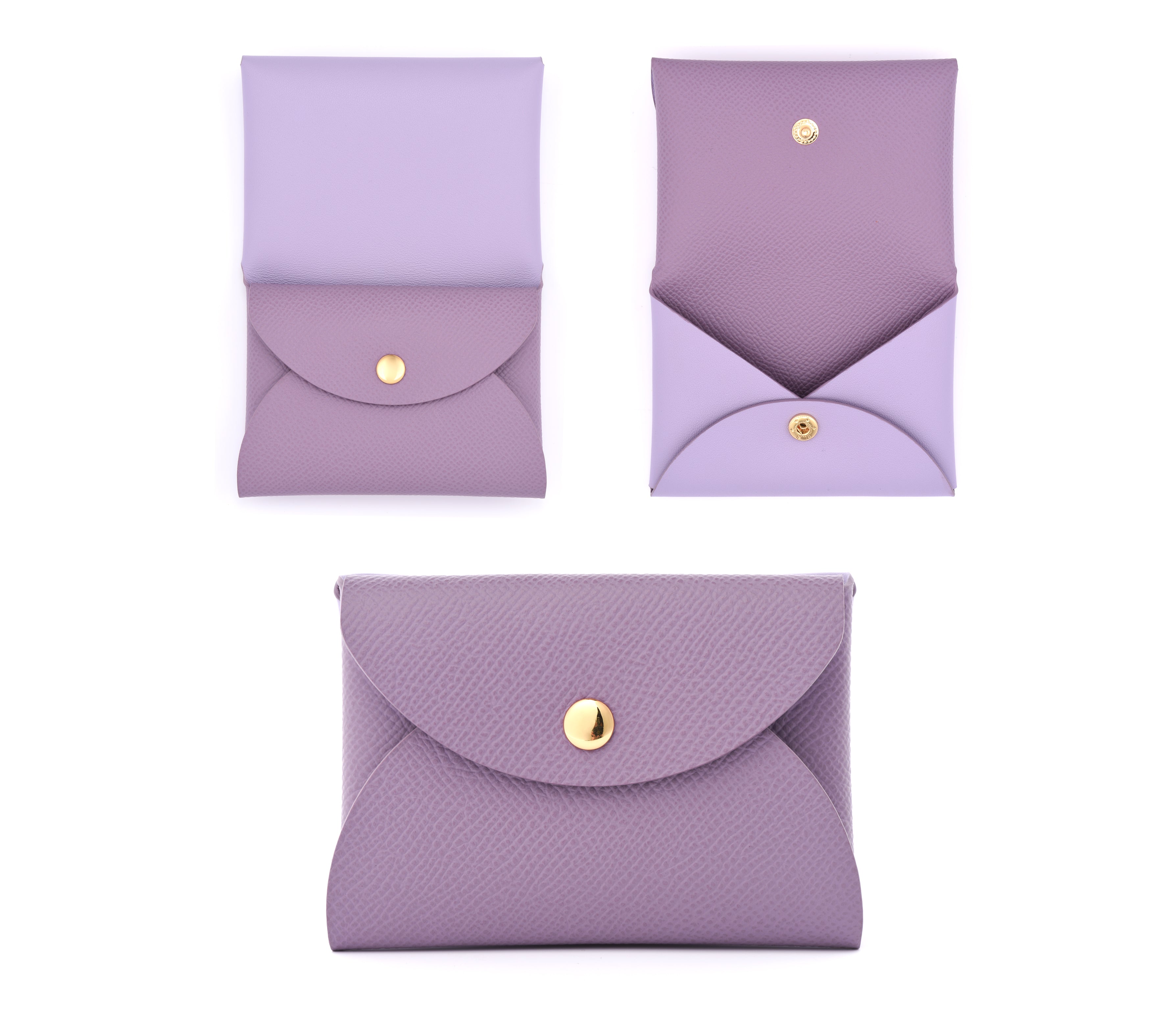 "CORSICA TRIU" LEATHER CARD HOLDER COMPACT WALLET - 7 COLORS