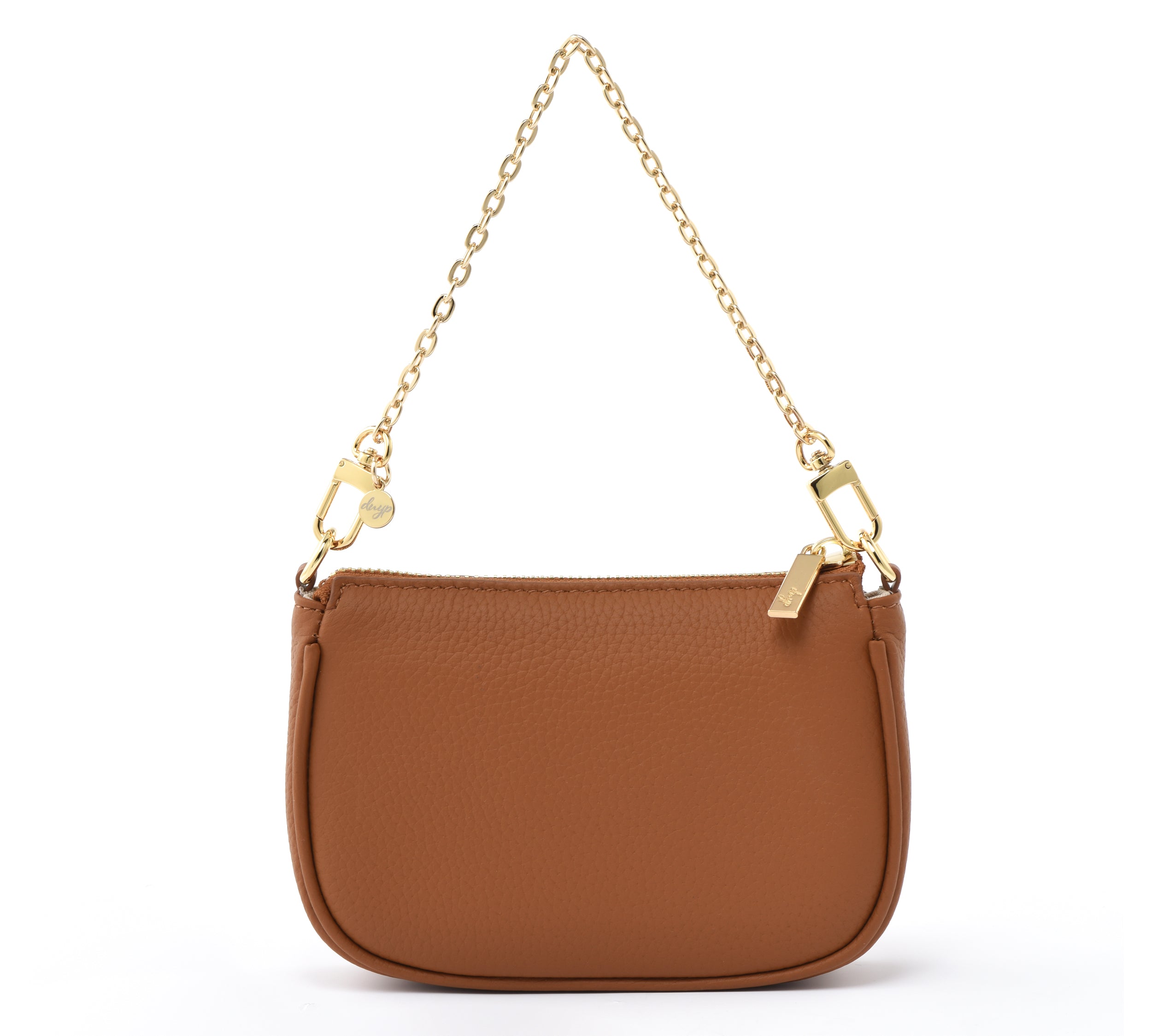 HCC X DUYP - Mini pochette -  Camel Brown Grained Leather